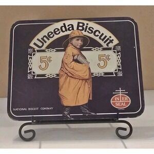 Vintage Nabisco Uneeda Biscuit Wall Plaque 5 Cents Collector